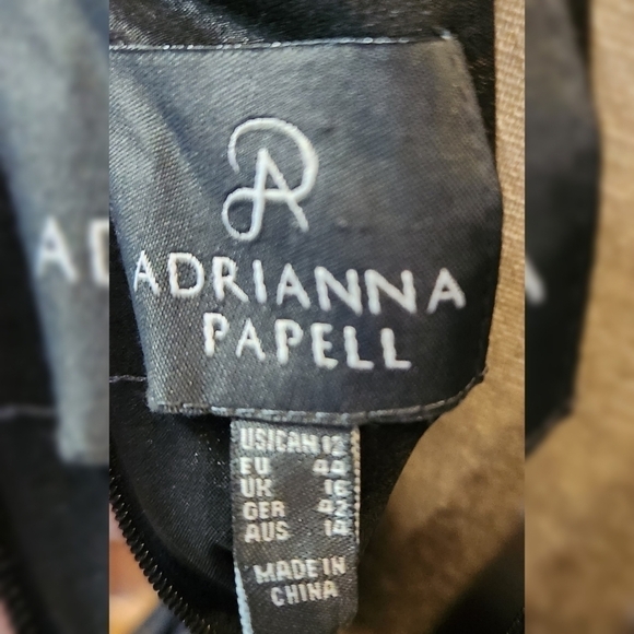 Adrianna Papell Coctail Dress Sz 12 - Picture 6 of 6